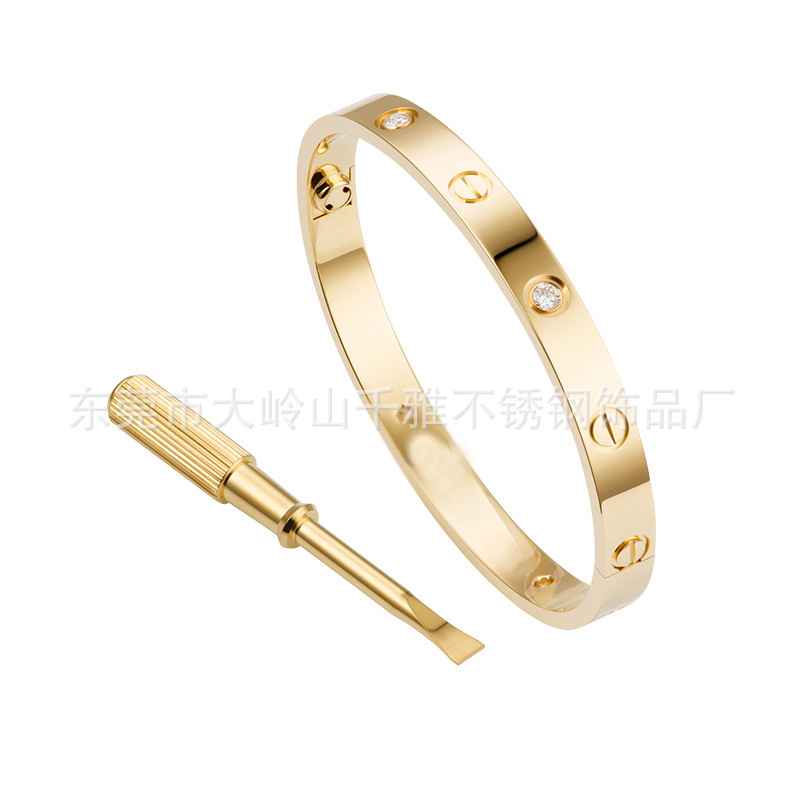 Gold Silver Rose Gold Stainless Steel Bangle Bracelet Women Fashion Jewelry Accessory