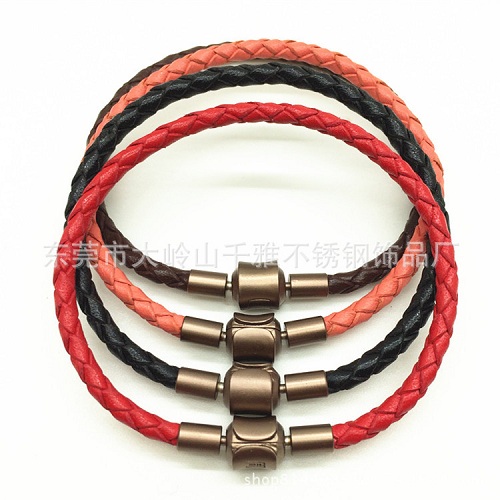 Leather rope hand chain